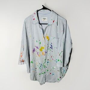 Holding Horses Tunic Abstract Chic Bold Color Splash Oversized Size M/L Anthro